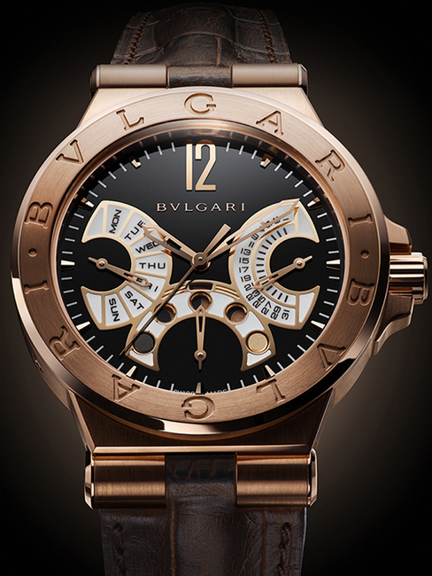 Bulgari diagono best sale retrograde moonphase