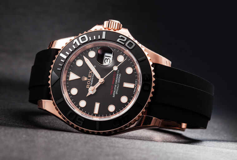劳力士橡胶表带就是从Yacht-Master 116655开始试水温的