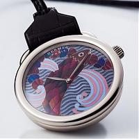 全球只有一對!HERMÈS Arceau琺瑯彩繪懷錶