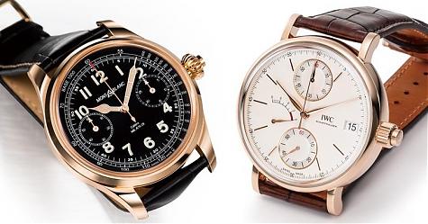 手上鍊單按把計時碼錶 IWC Portofino vs 萬寶龍1858系列