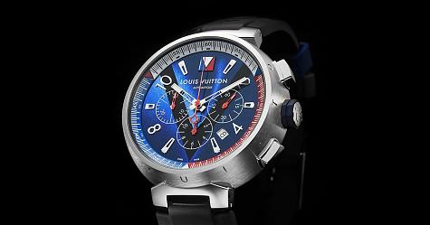 海洋化身 路易威登Tambour Blue計時錶