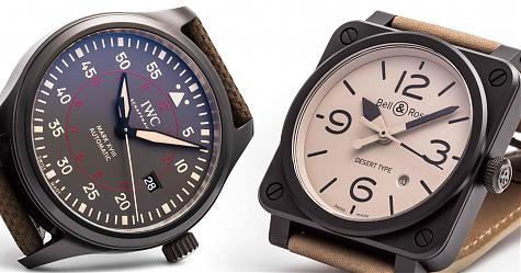 軍風陶瓷大三針  BELL & ROSS BR03-92 vs IWC馬克十八