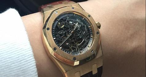 [表友分享]柏青哥赠爱彼鏤空表作为父亲节礼物