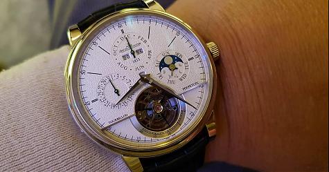 [表友分享]好威！Howard的积家万年历圆柱游丝陀飞轮表