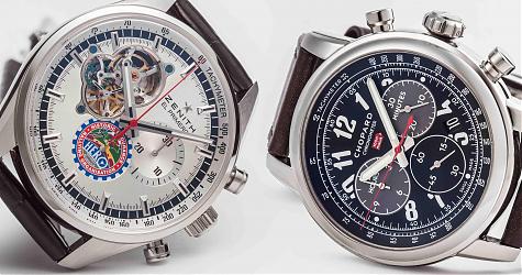 古董車賽聯名計時碼錶 CHOPARD vs ZENITH