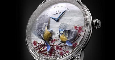 [Pre Basel 2017]雅克德罗 金雕偏心显示腕表-四季系列