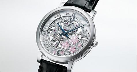 [Basel 2017]看不腻的樱花之美 CREDOR鏤空立体雕金机械表