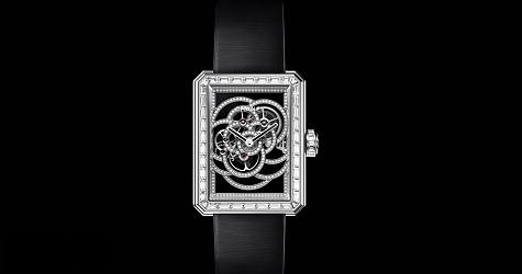 精鑽工藝美品 CHANEL Première鏤空山茶花錶