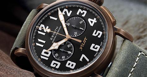 綠袍加身的二代目青銅軍錶 ZENITH Pilot Extra Special Chronograph