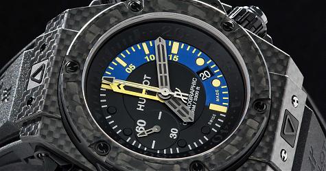 地表最强防水计时码表 宇舶King Power Oceanographic 1000 Carbon