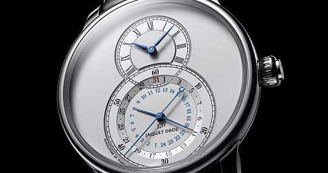 两地时间优雅绅士 雅克德罗Grande Seconde Dual Time