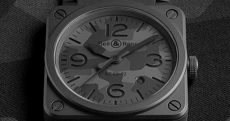 迷彩潜踪出击 BELL & ROSS BR03-92  Black Camo