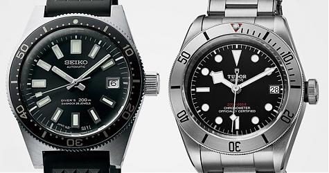 叁针日期復古潜水表 SEIKO Prospex vs 帝舵Heritage Black Bay