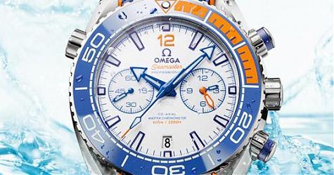 飞鱼系海马跃出水面 Planet Ocean Michael Phelps腕表