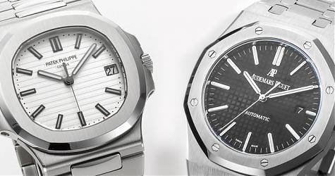 三针高级运动表 百达翡丽Nautilus vs 爱彼Royal Oak