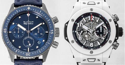 陶瓷壳计时码表 BLANCPAIN五十噚 vs HUBLOT Big Bang