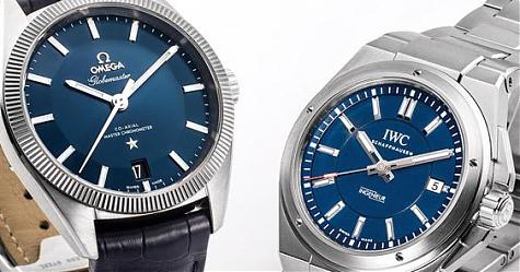 蓝面大叁针日期表 IWC Ingénieur vs OMEGA Constellation