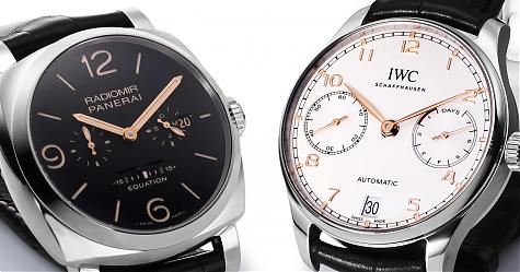 鋼殼長日鍊腕錶腕錶 PANERAI Radiomir 1940 vs IWC Portugieser