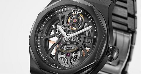 這個少見!黑陶瓷+鏤空 芝柏表Laureato Skeleton Ceramic