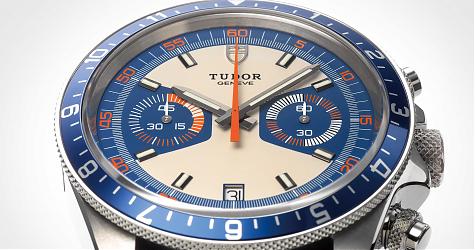 蒙地卡羅式花面貓 帝舵Heritage Chrono Blue