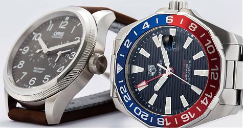 入門級兩地時間腕錶傑作 ORIS vs TAG HEUER