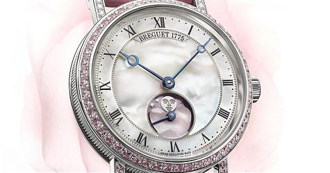 粉红月色也太唯美 宝璣Classique Phase de Lune Dame 9085