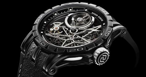 SIHH 2018:帅出天际的风采 罗杰杜彼Excalibur Spider Pirelli自动鏤空表