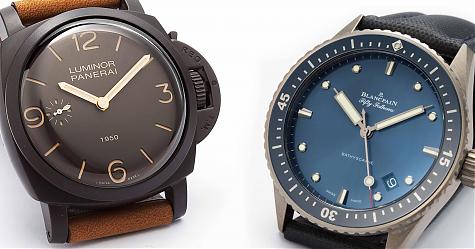 陶瓷海事用表 BLANCPAIN vs PANERAI