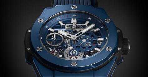 看起来更有活力的新配色 HUBLOT Big Bang Meca-10蓝色陶瓷腕表