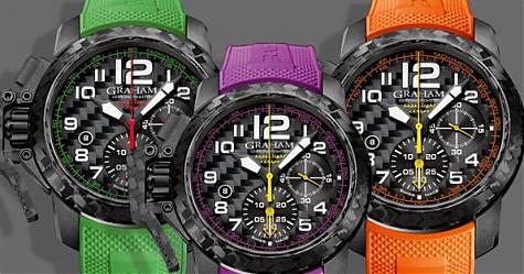 轻得很五顏六色 GRAHAM Chronofighter Superlight Carbon腕表