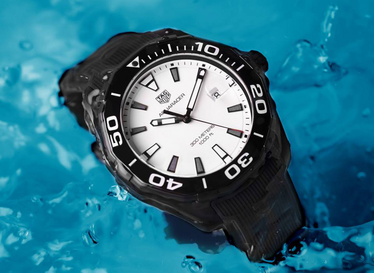 配色好纯粹的Aquaracer TAG HEUER潜水表