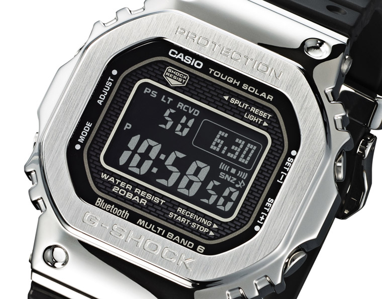 5000系列人气超旺的钢壳G-SHOCK GMW-B5000-1 - 世界腕表World Wrist Watch