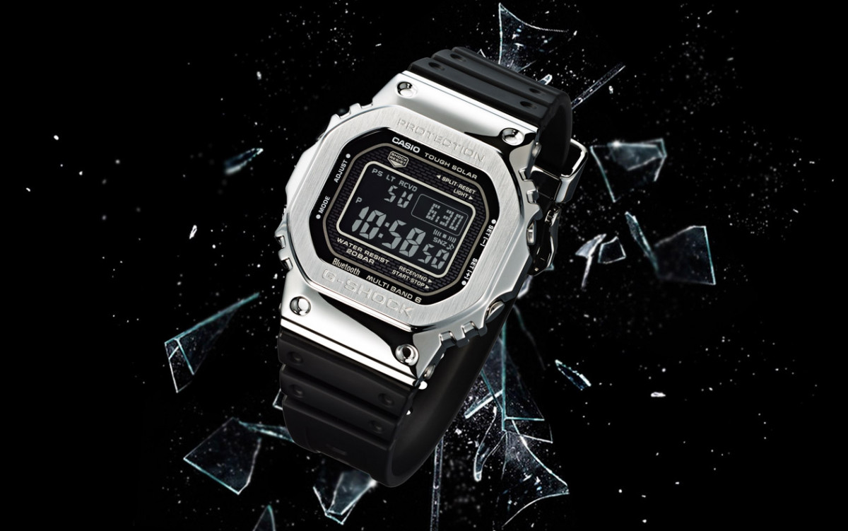 5000系列人气超旺的钢壳 G-SHOCK GMW-B5000-1