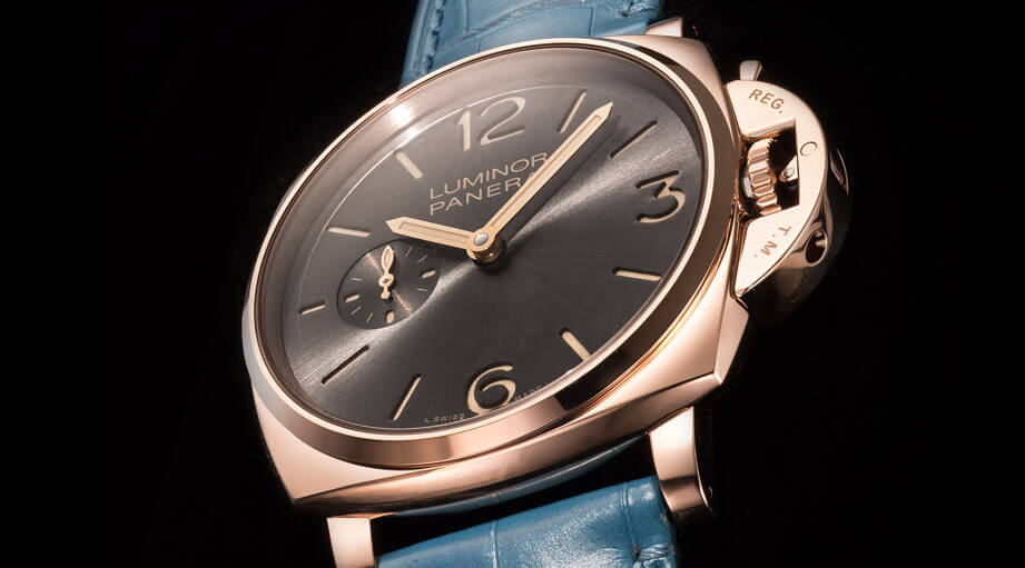 贵金属表壳加镂空手上链机芯 沛纳海677有正装表的气质