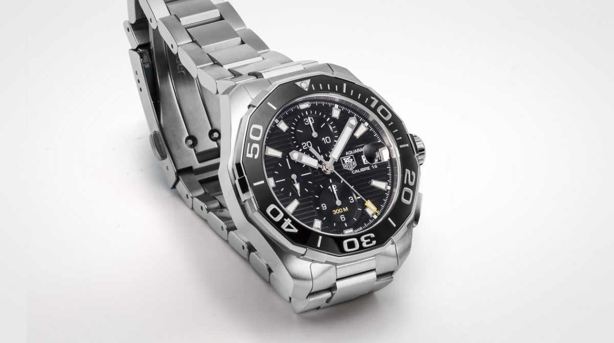 装备升级的豪雅水鬼 TAG HEUER Aquaracer 300M计时表
