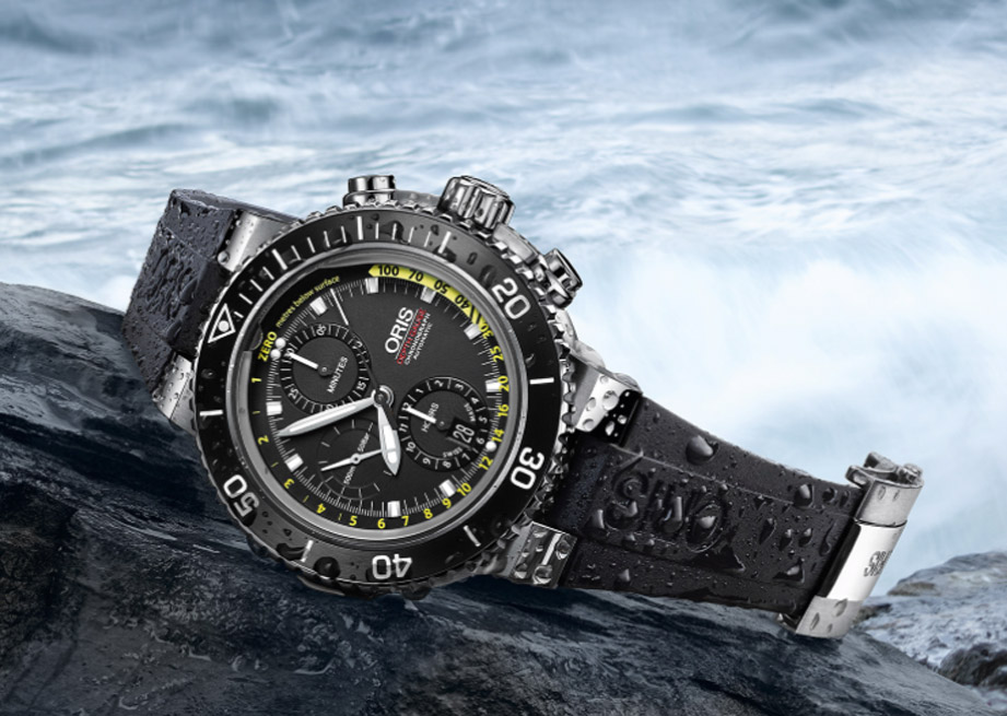 有深度计还加码计时功能  ORIS Aquis Depth Gauge计时表