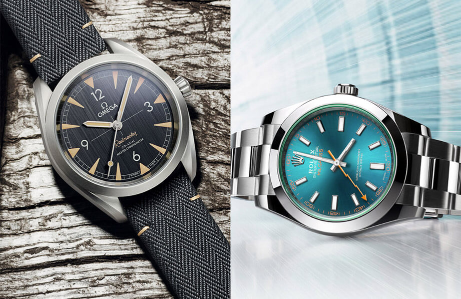 經典抗磁錶 歐米茄鐵霸與勞力士綠玻璃比較