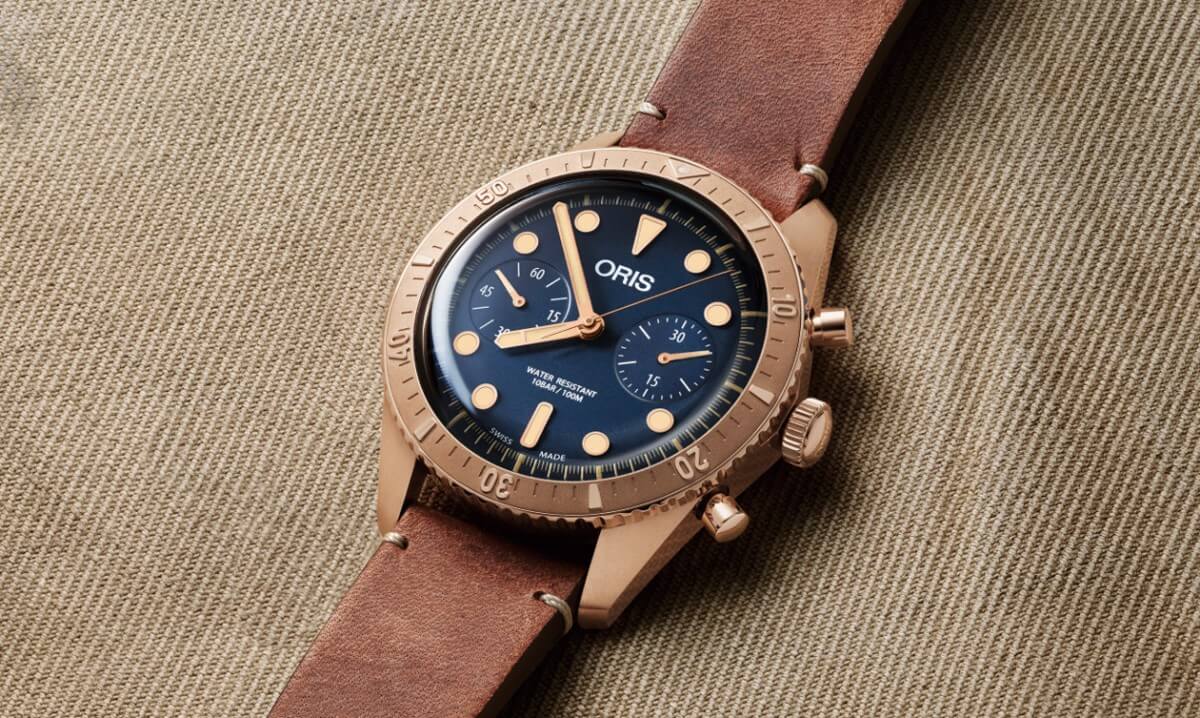 戴愈久愈有自己個性的錶殼 ORIS Carl Brashear青銅計時錶