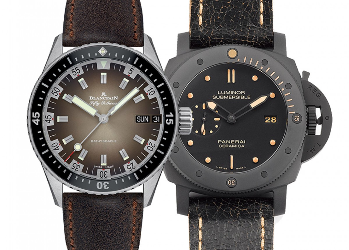 復古風潛水錶 寶珀Bathyscaphe vs 沛納海Luminor Submersible 1950