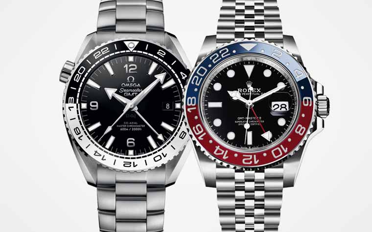 GMT-Master和海马两地时间潜水表还有双色陶瓷圈这个共同特徵