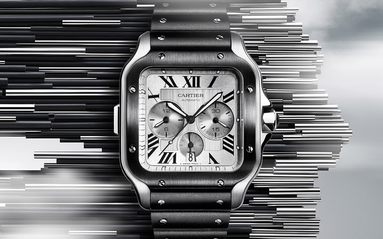 SIHH 2019:经典飞行表功能再升级 卡地亚Santos de Cartier计时表