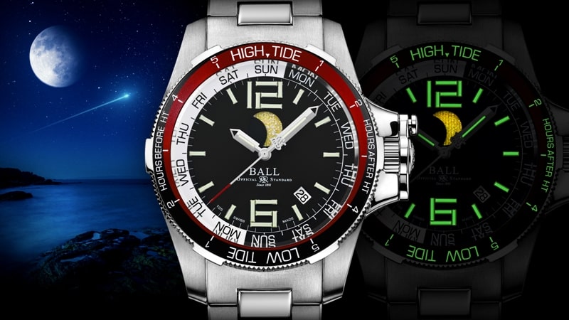 精准的计算月相 BALL WATCH Moon Navigator