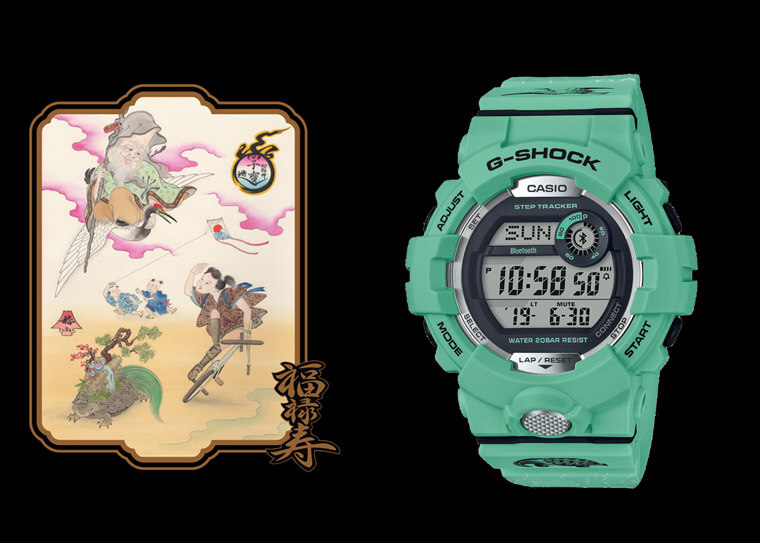 就差最后这一只了 G-SHOCK七福神系列压轴之作福禄寿GBD-800SLG