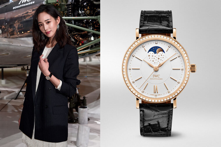 气质女神爱旅行 张钧宁穿戴IWC柏涛菲诺月相表展现优雅独立内涵