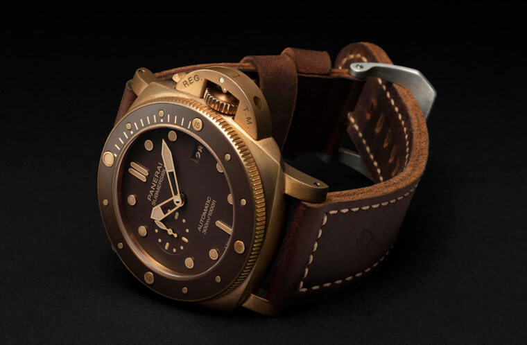 青铜表壳再现新设计 沛纳海Submersible Bronzo潜水表PAM00968