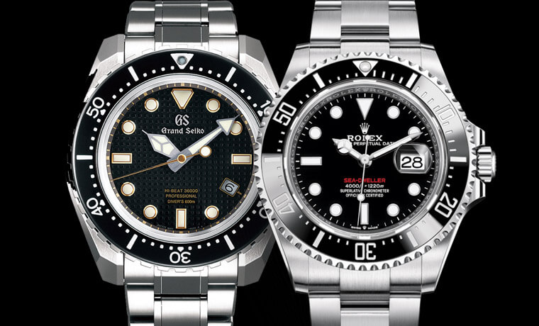 30萬專業潛水錶推薦 GRAND SEIKO SBGH255 vs ROLEX 126600