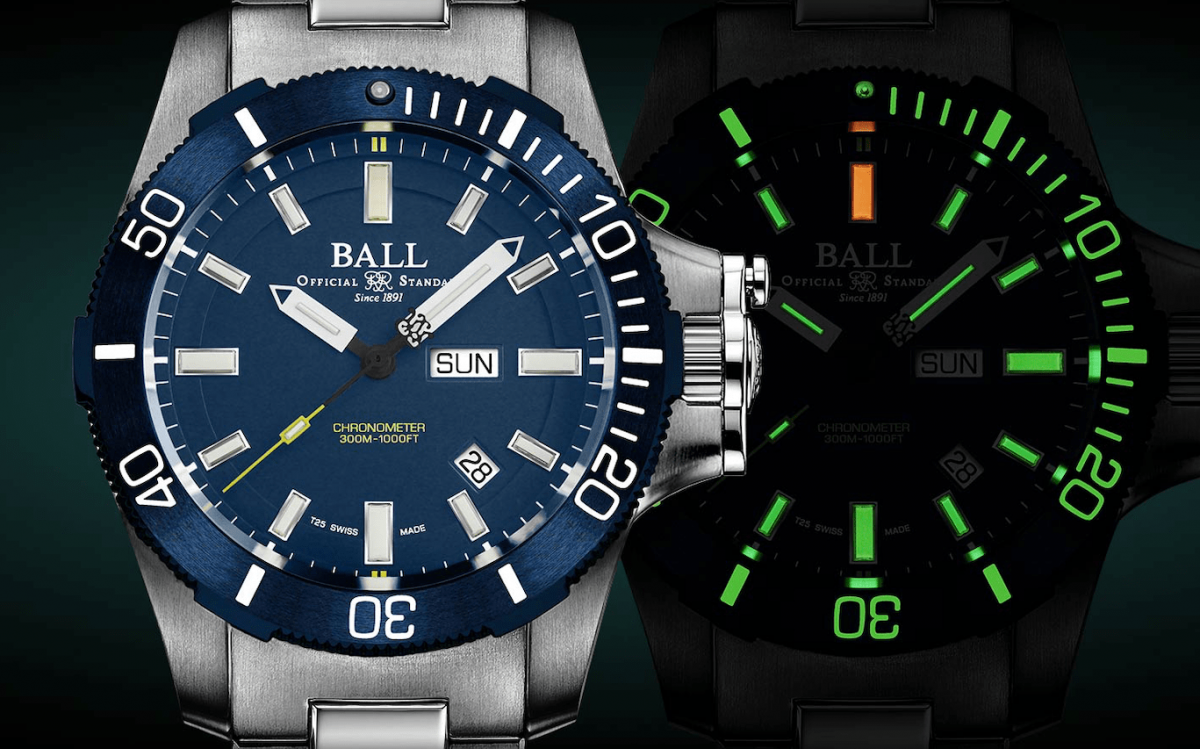 BALL WATCH专业潜水腕表再添新作 Submarine Warfare蓝面盘在功能上更进一步