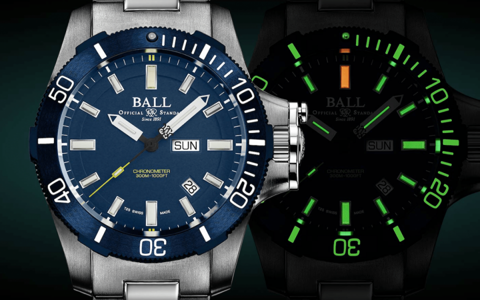 BALL WATCH专业潜水腕表再添新作 Submarine Warfare蓝面盘在功能上更进一步