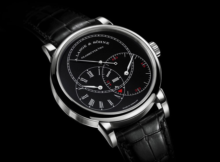 朗格Richard Lange跳秒錶改成白金黑面更有現代感