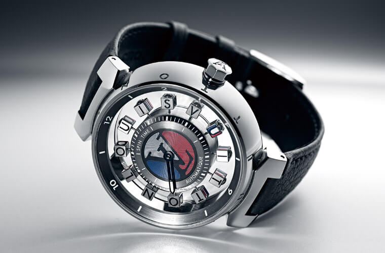路易威登Tambour Spin Time Air把翻转机制变镂空了